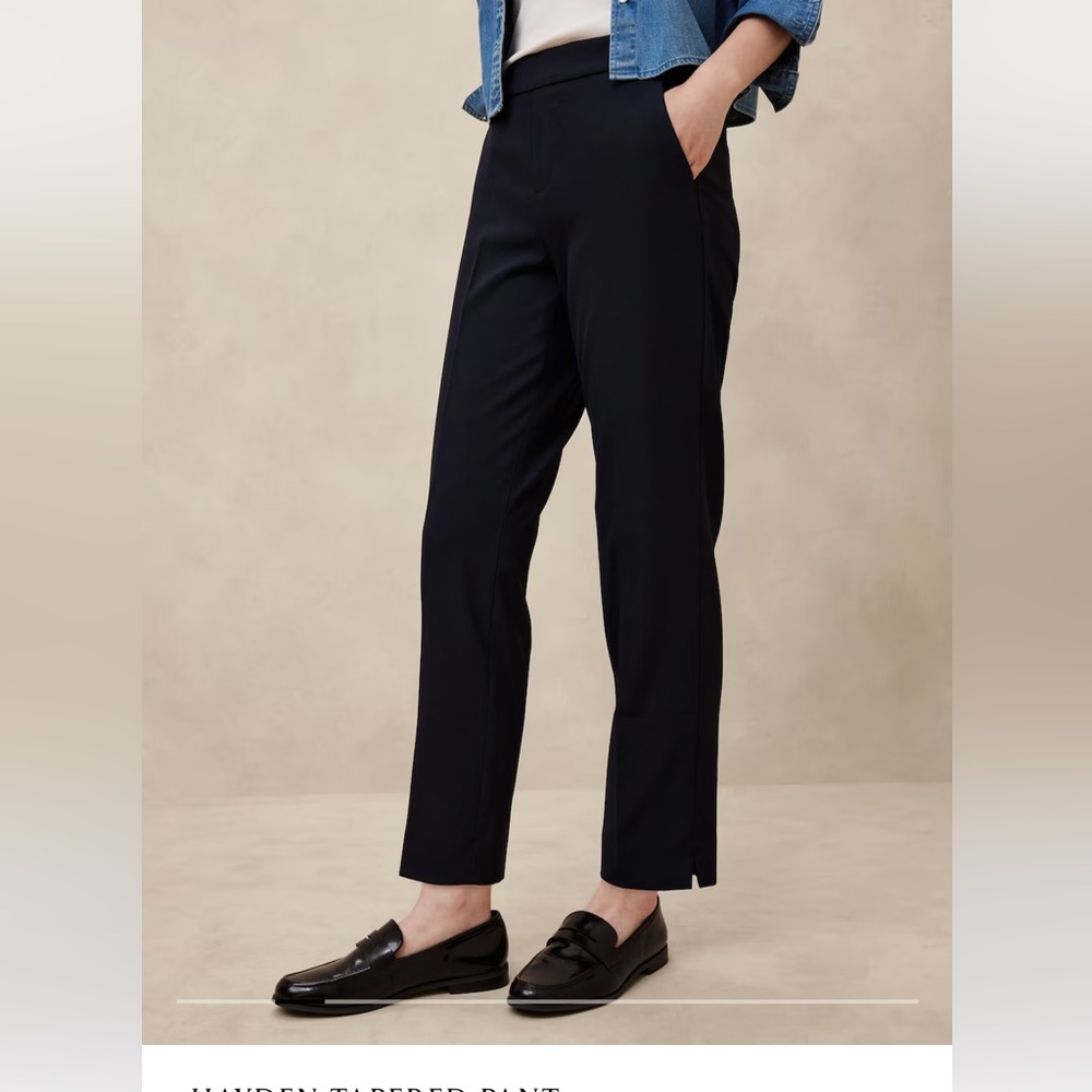 Banana Republic Factory Pull on trousers Hayden black size 8